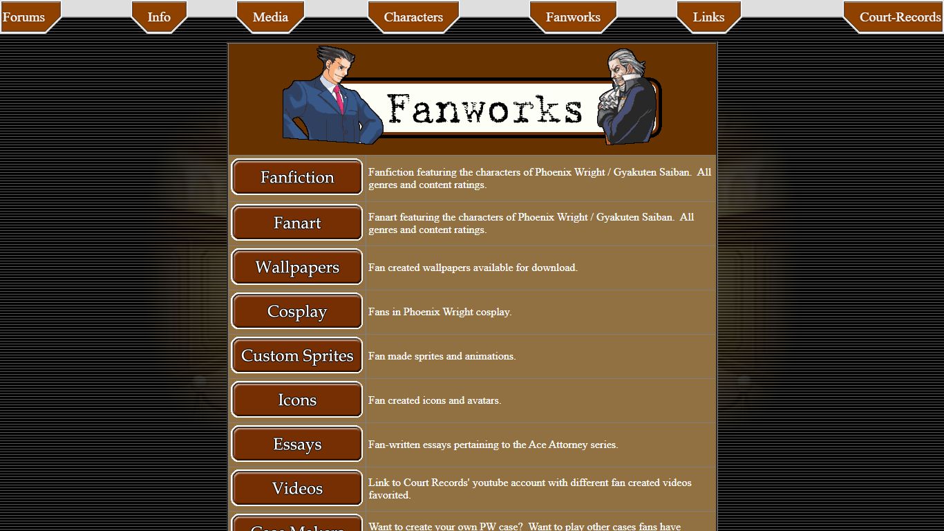 Fanworks - Court Records